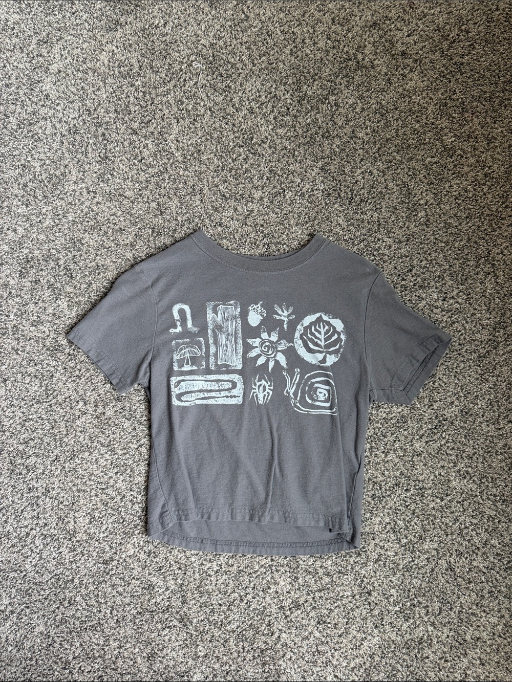 Urban Outfitters Gray Tee Baby Tee